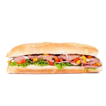 Hotdog with ham